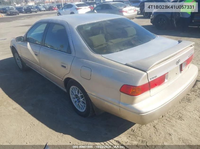 2001 Toyota Camry Le VIN: 4T1BG28K41U057331 Lot: 40651885