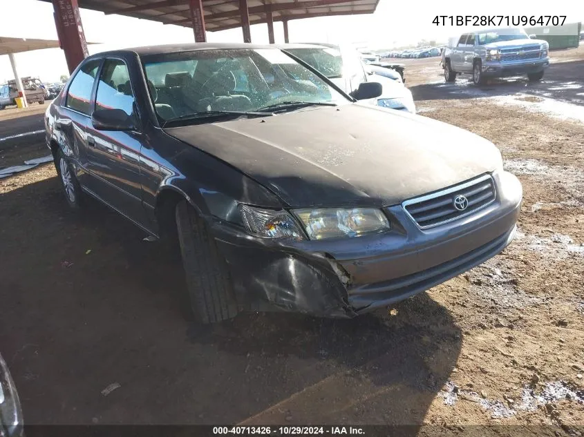 2001 Toyota Camry Le V6 VIN: 4T1BF28K71U964707 Lot: 40713426