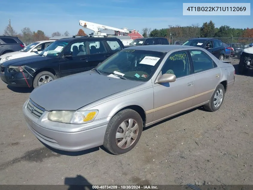 2001 Toyota Camry Ce VIN: 4T1BG22K71U112069 Lot: 40734209