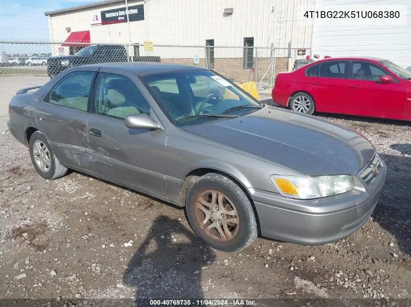 2001 Toyota Camry Le VIN: 4T1BG22K51U068380 Lot: 40769735