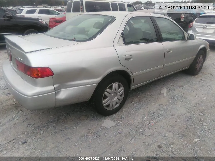 4T1BG22K11U803209 2001 Toyota Camry Le