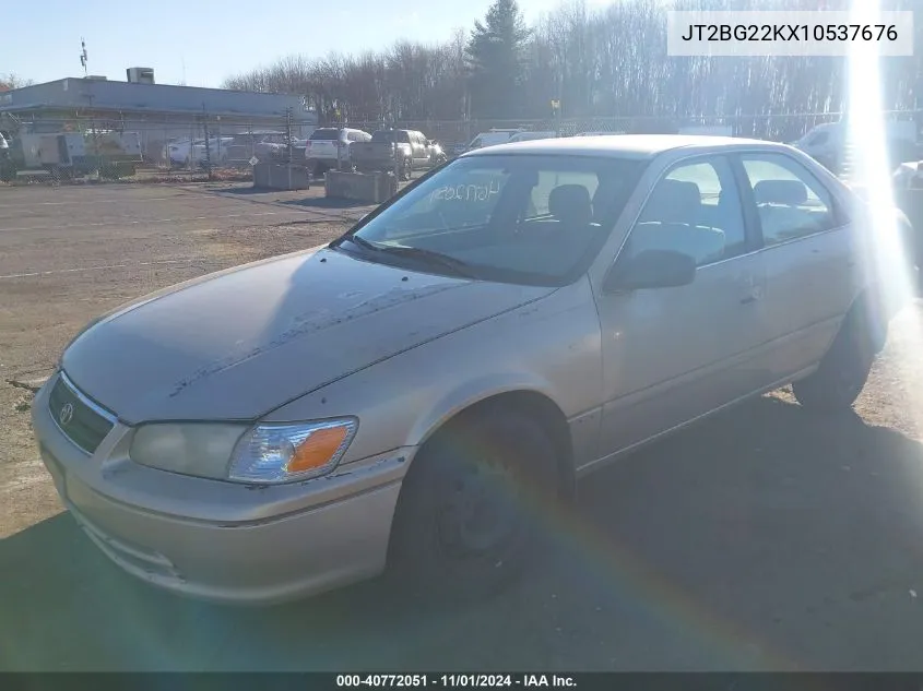 2001 Toyota Camry Le VIN: JT2BG22KX10537676 Lot: 40772051