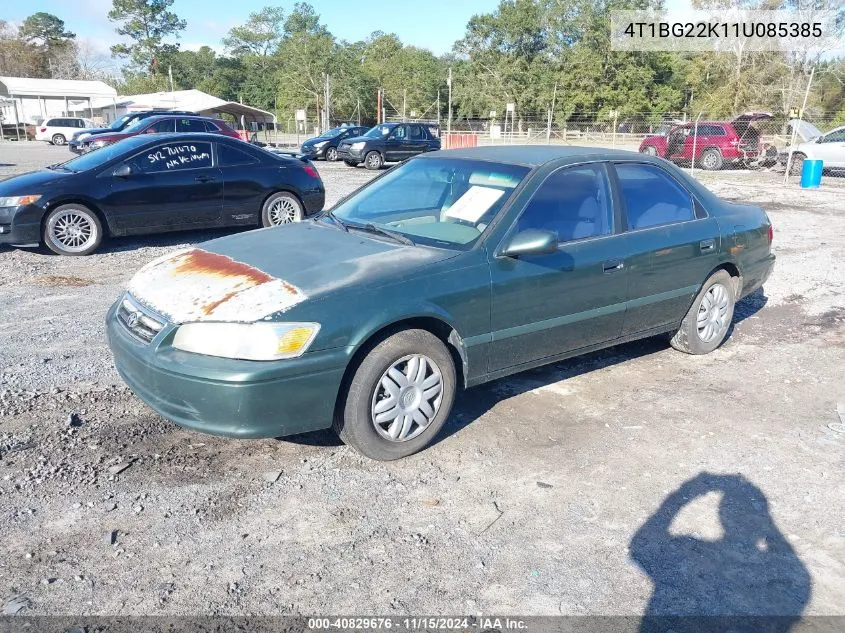 2001 Toyota Camry Le VIN: 4T1BG22K11U085385 Lot: 40829676