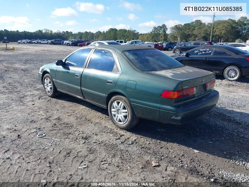 2001 Toyota Camry Le VIN: 4T1BG22K11U085385 Lot: 40829676