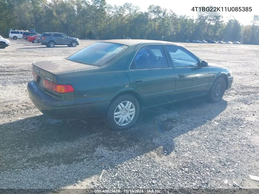 2001 Toyota Camry Le VIN: 4T1BG22K11U085385 Lot: 40829676