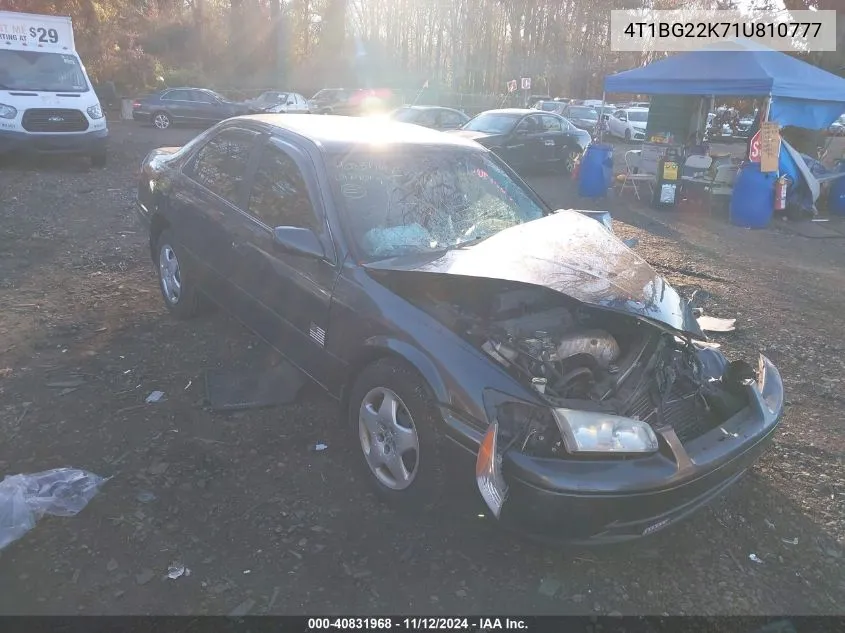 2001 Toyota Camry Le VIN: 4T1BG22K71U810777 Lot: 40831968