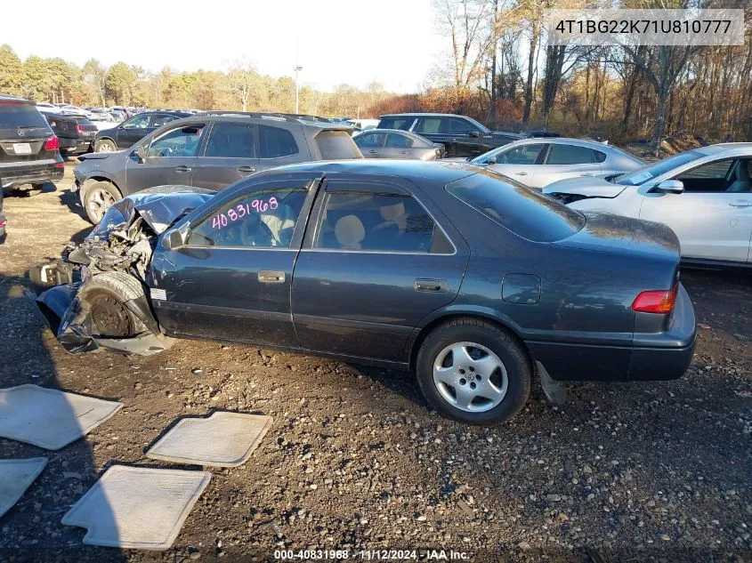 2001 Toyota Camry Le VIN: 4T1BG22K71U810777 Lot: 40831968