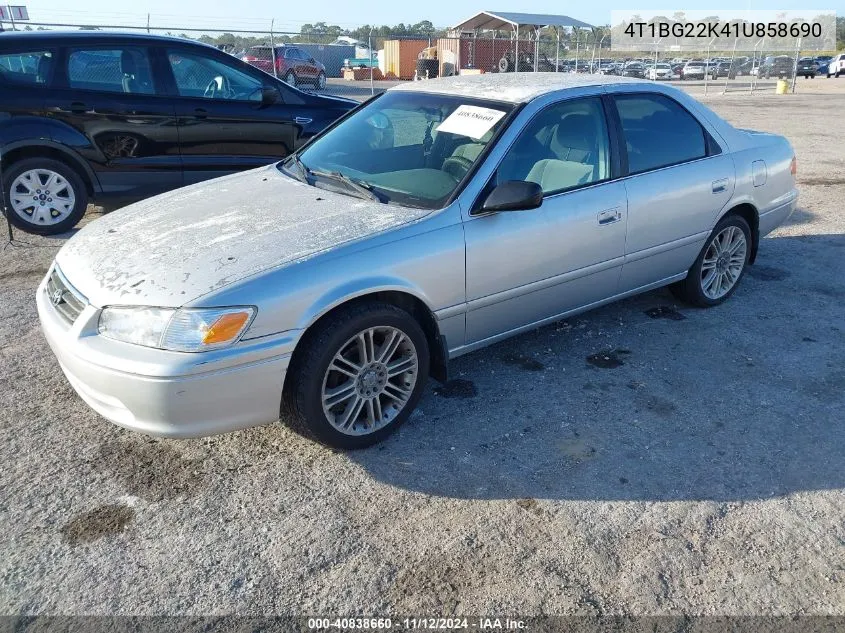 2001 Toyota Camry Ce VIN: 4T1BG22K41U858690 Lot: 40838660