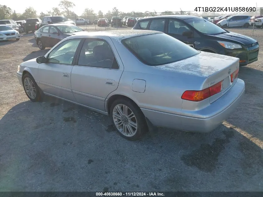 2001 Toyota Camry Ce VIN: 4T1BG22K41U858690 Lot: 40838660