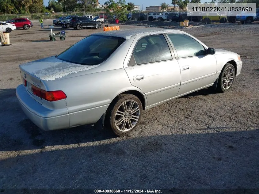 2001 Toyota Camry Ce VIN: 4T1BG22K41U858690 Lot: 40838660