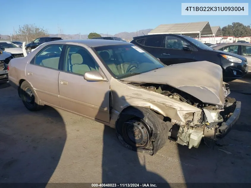 2001 Toyota Camry Ce VIN: 4T1BG22K31U093004 Lot: 40848023