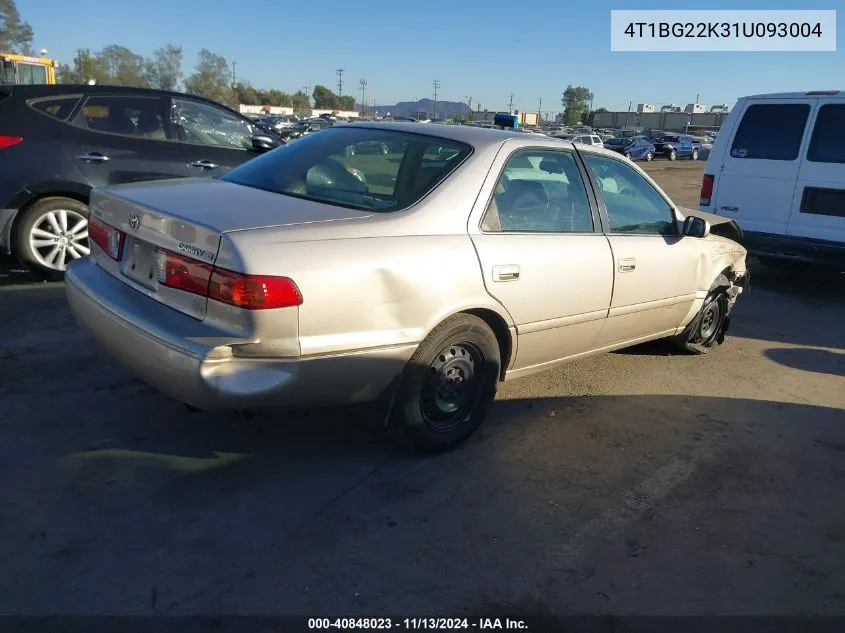 2001 Toyota Camry Ce VIN: 4T1BG22K31U093004 Lot: 40848023