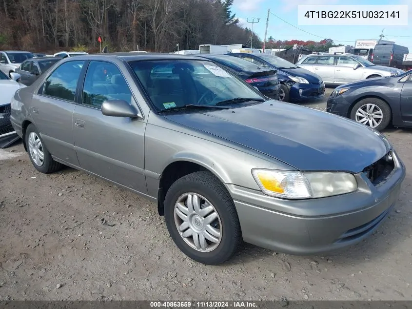 2001 Toyota Camry Le VIN: 4T1BG22K51U032141 Lot: 40863659