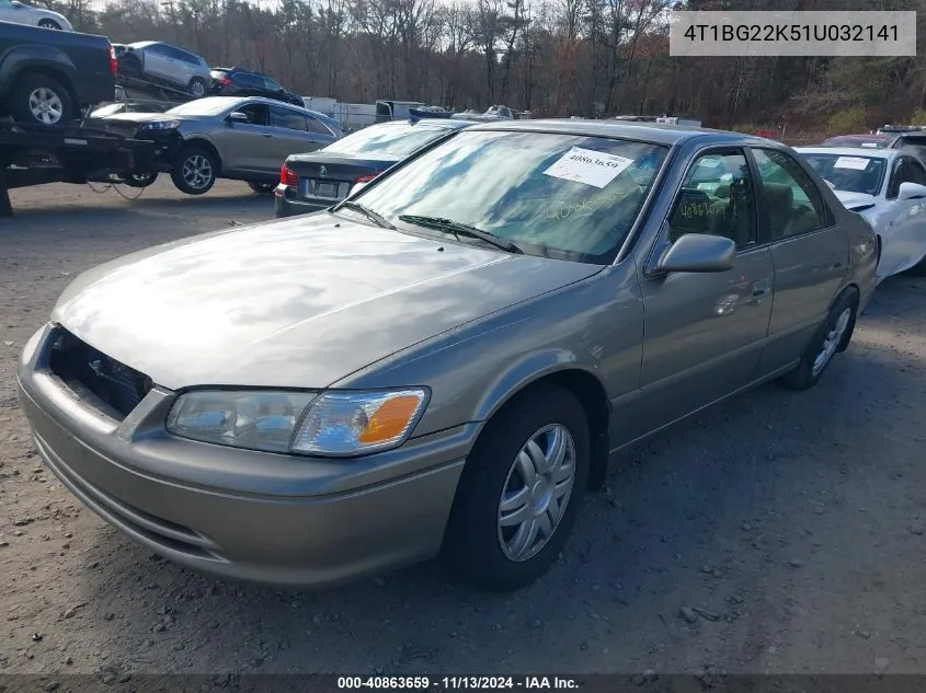 2001 Toyota Camry Le VIN: 4T1BG22K51U032141 Lot: 40863659