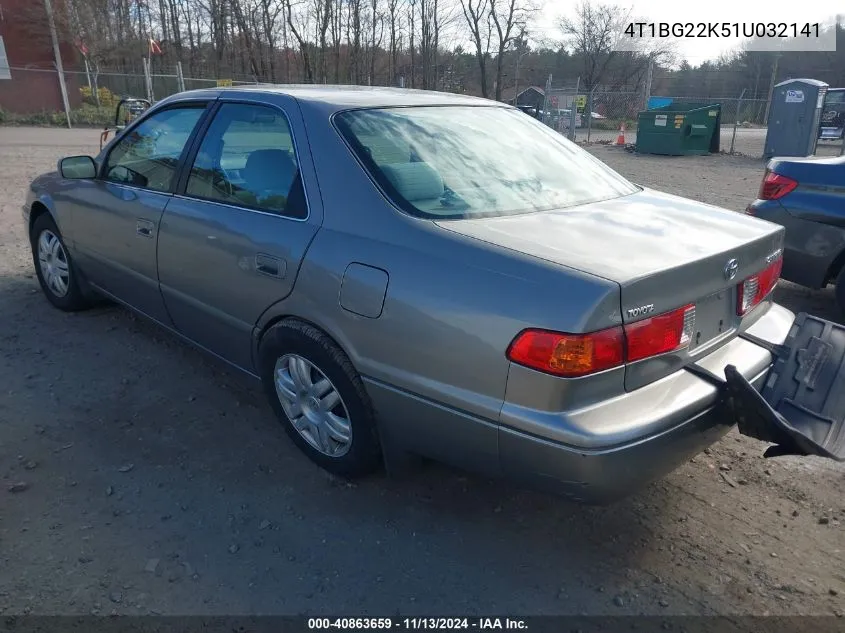 2001 Toyota Camry Le VIN: 4T1BG22K51U032141 Lot: 40863659