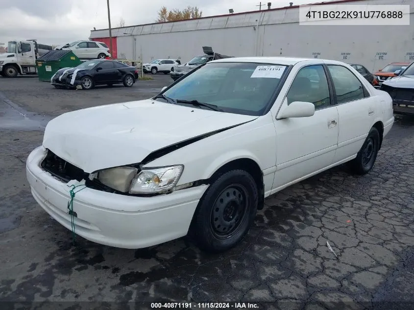 2001 Toyota Camry Ce VIN: 4T1BG22K91U776888 Lot: 40871191