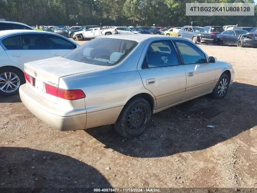 2001 Toyota Camry Ce VIN: 4T1BG22K41U808128 Lot: 40878477