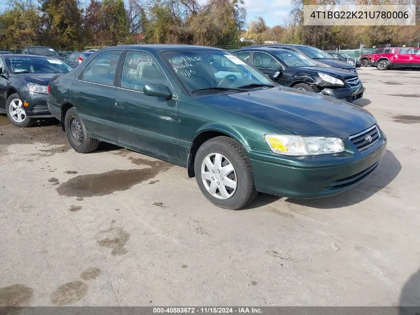 4T1BG22K21U780006 2001 Toyota Camry Le