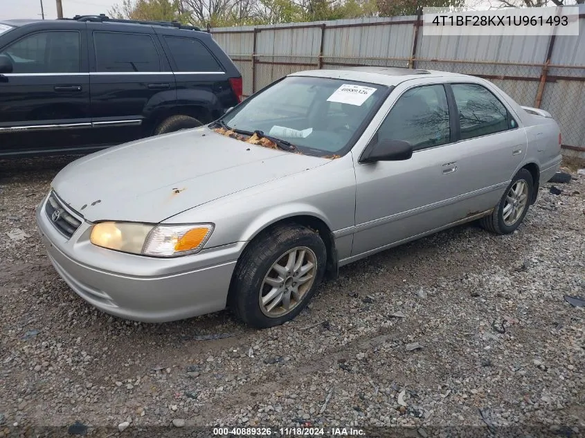 2001 Toyota Camry Xle V6 VIN: 4T1BF28KX1U961493 Lot: 40889326