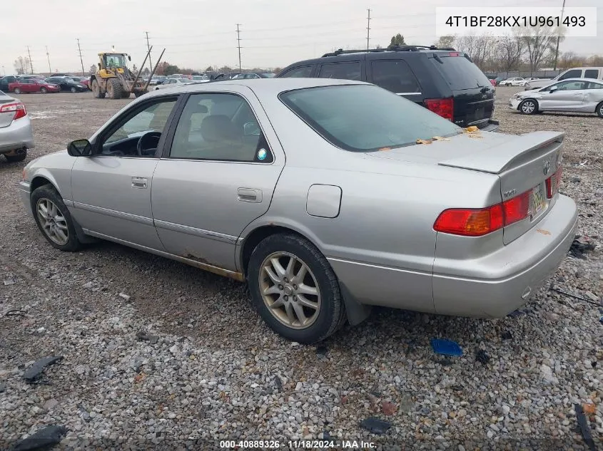 2001 Toyota Camry Xle V6 VIN: 4T1BF28KX1U961493 Lot: 40889326