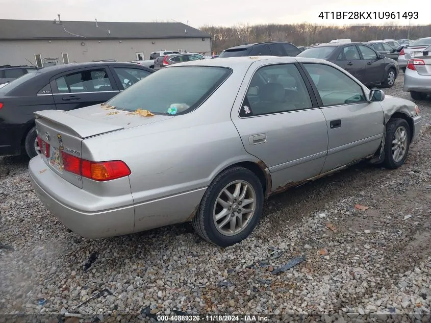 2001 Toyota Camry Xle V6 VIN: 4T1BF28KX1U961493 Lot: 40889326