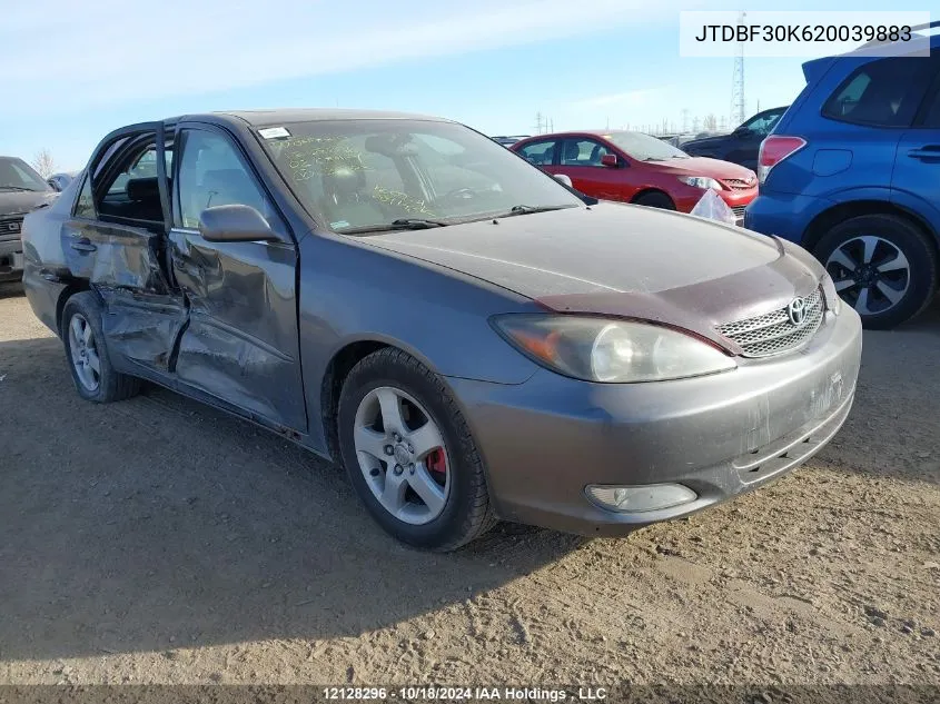 2002 Toyota Camry VIN: JTDBF30K620039883 Lot: 12128296