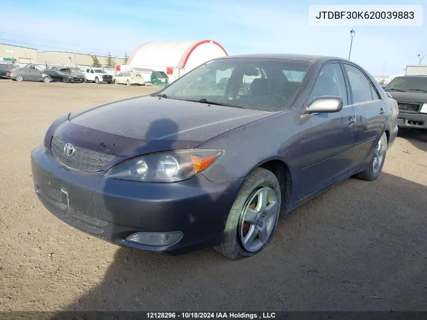 2002 Toyota Camry VIN: JTDBF30K620039883 Lot: 12128296