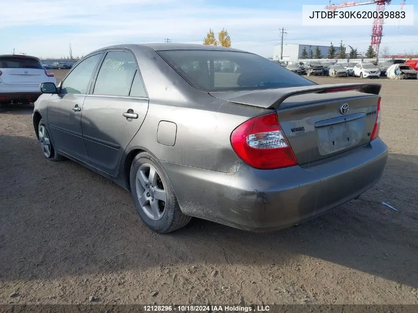 2002 Toyota Camry VIN: JTDBF30K620039883 Lot: 12128296