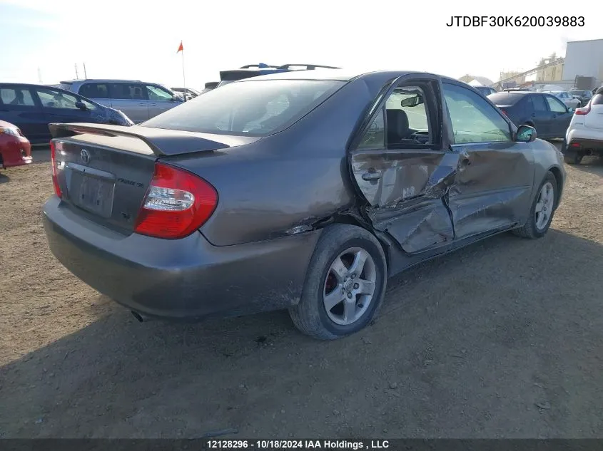 2002 Toyota Camry VIN: JTDBF30K620039883 Lot: 12128296