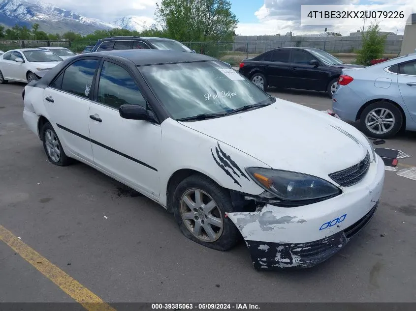 2002 Toyota Camry Le VIN: 4T1BE32KX2U079226 Lot: 39385063