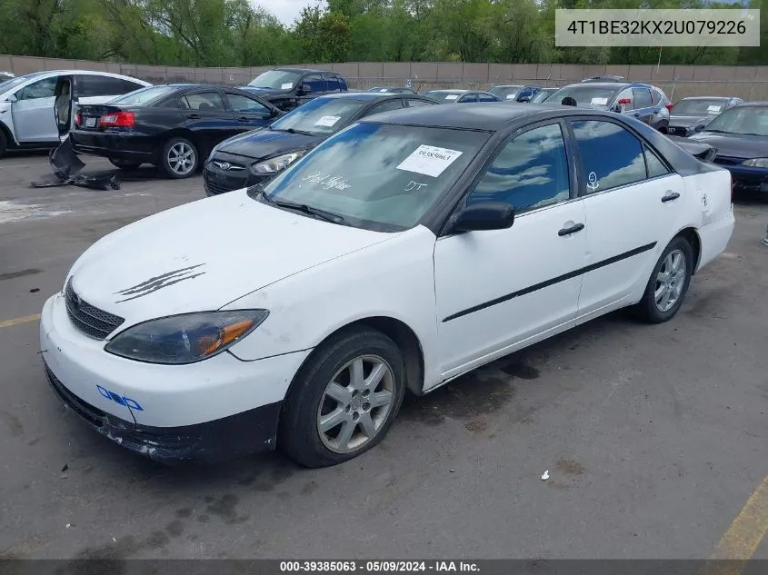 2002 Toyota Camry Le VIN: 4T1BE32KX2U079226 Lot: 39385063