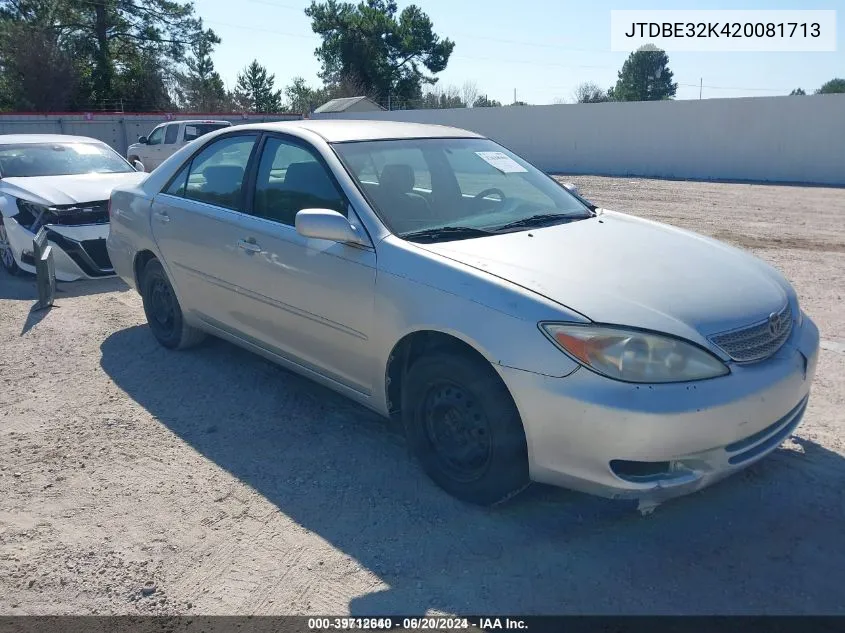 JTDBE32K420081713 2002 Toyota Camry Le/Se/Xle