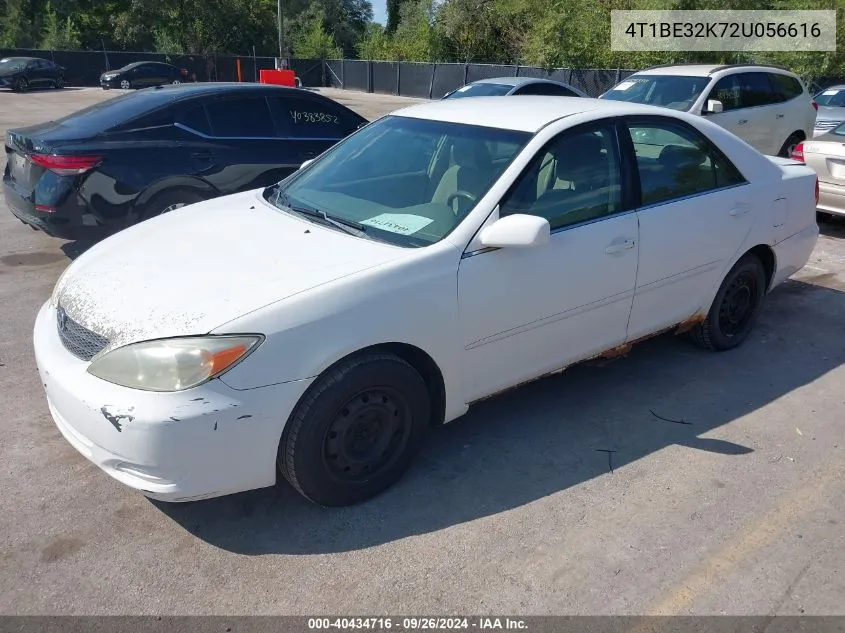 2002 Toyota Camry Le VIN: 4T1BE32K72U056616 Lot: 40434716