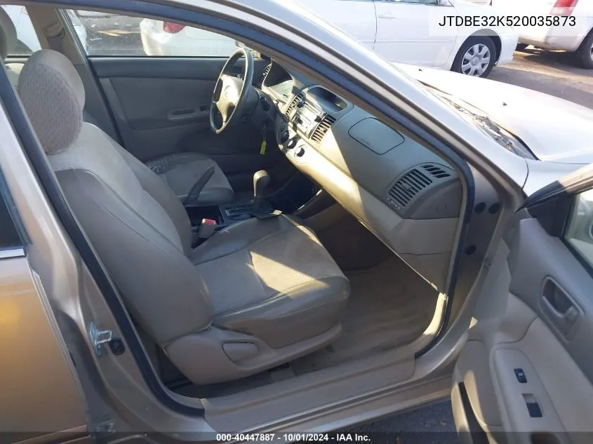 JTDBE32K520035873 2002 Toyota Camry Le