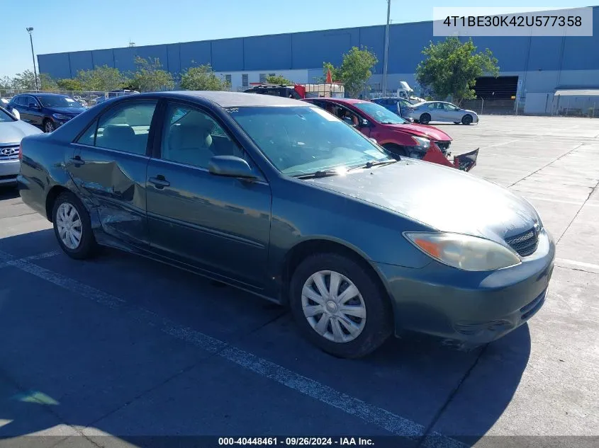 2002 Toyota Camry Le VIN: 4T1BE30K42U577358 Lot: 40448461