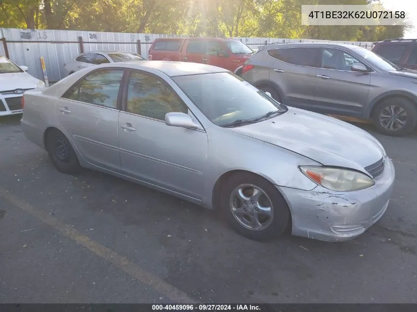 2002 Toyota Camry Xle VIN: 4T1BE32K62U072158 Lot: 40459096