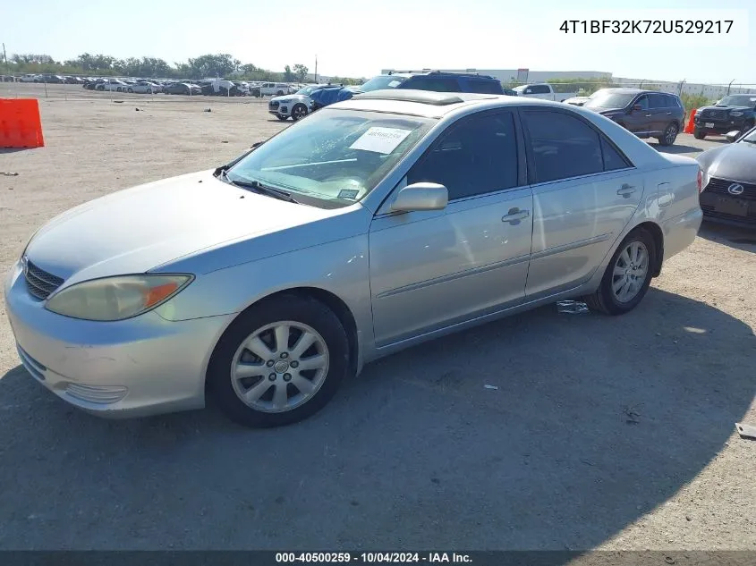 4T1BF32K72U529217 2002 Toyota Camry Xle V6