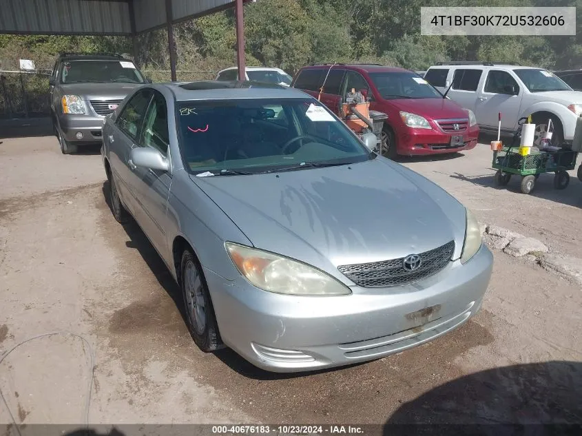 4T1BF30K72U532606 2002 Toyota Camry Xle V6