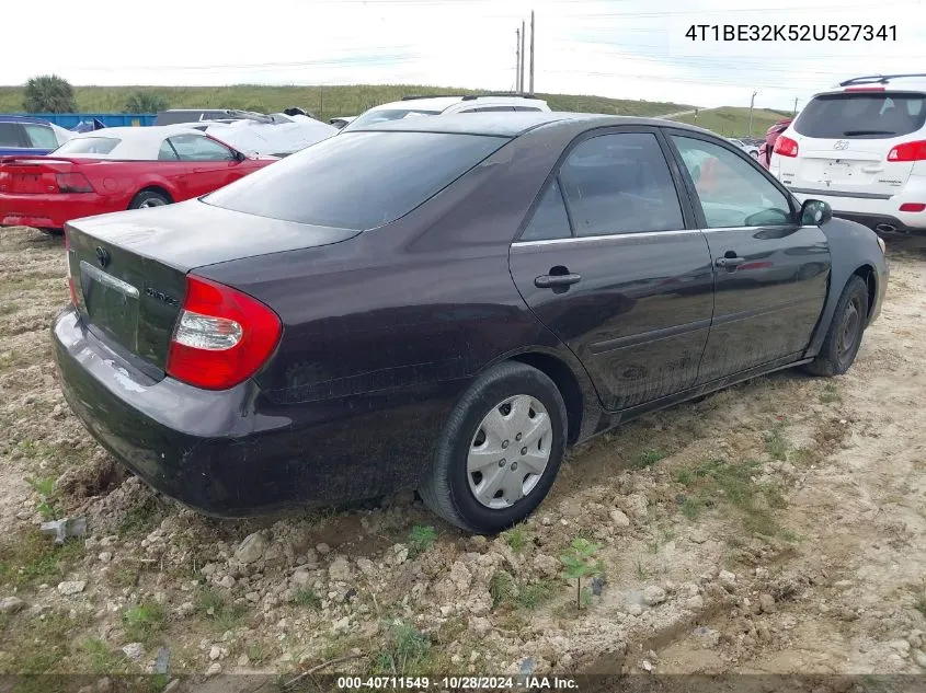 2002 Toyota Camry Le/Xle/Se VIN: 4T1BE32K52U527341 Lot: 40711549