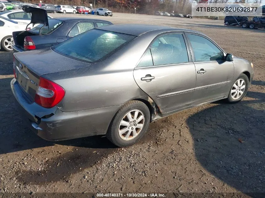 2002 Toyota Camry Xle VIN: 4T1BE30K82U632877 Lot: 40740371