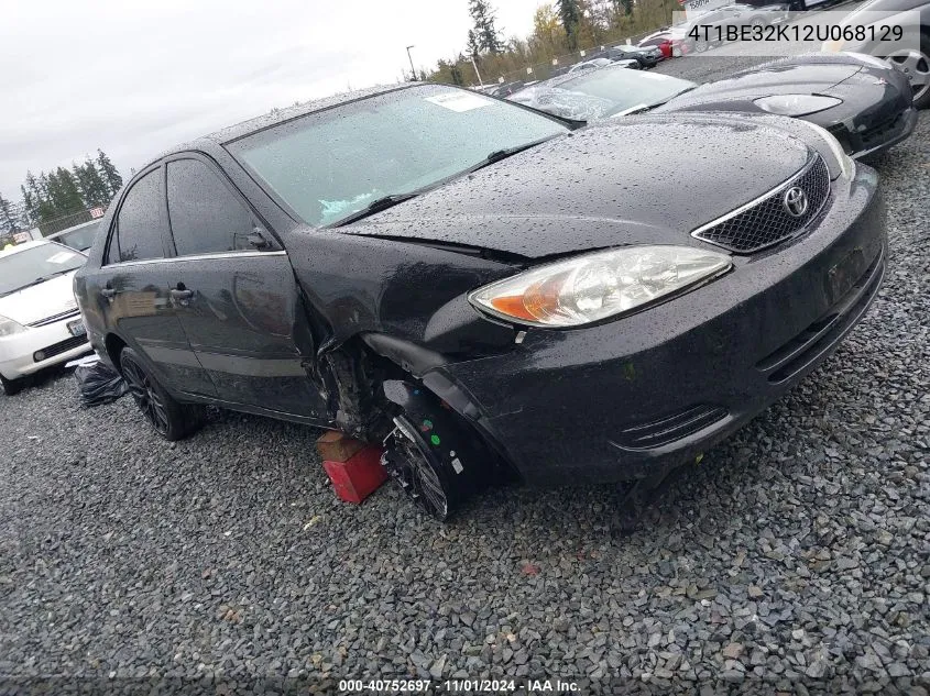 2002 Toyota Camry Le VIN: 4T1BE32K12U068129 Lot: 40752697