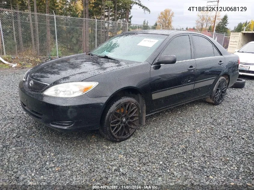 2002 Toyota Camry Le VIN: 4T1BE32K12U068129 Lot: 40752697