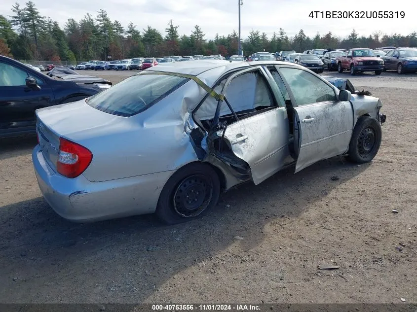 2002 Toyota Camry Xle VIN: 4T1BE30K32U055319 Lot: 40753556