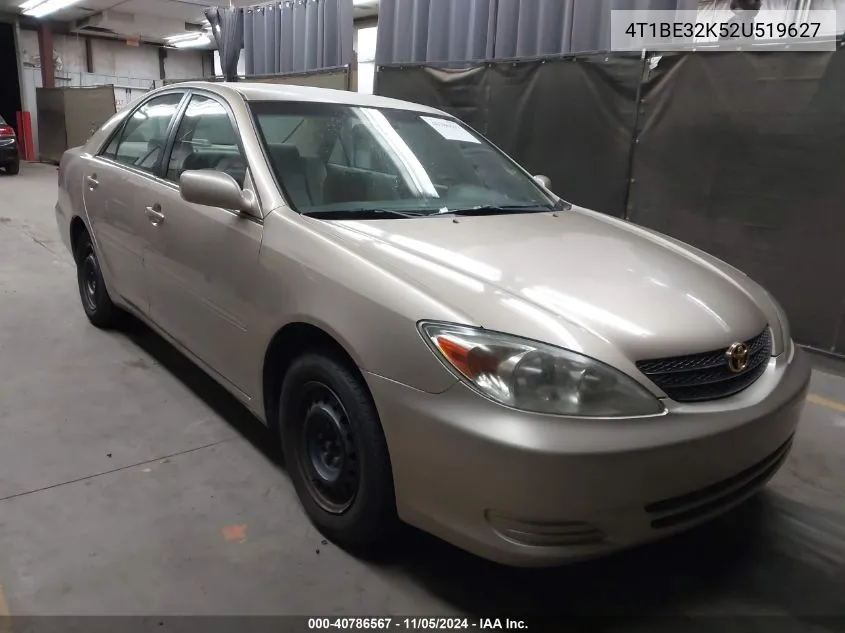 2002 Toyota Camry Le VIN: 4T1BE32K52U519627 Lot: 40786567