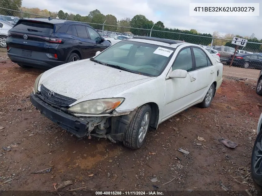 2002 Toyota Camry Xle VIN: 4T1BE32K62U030279 Lot: 40815288