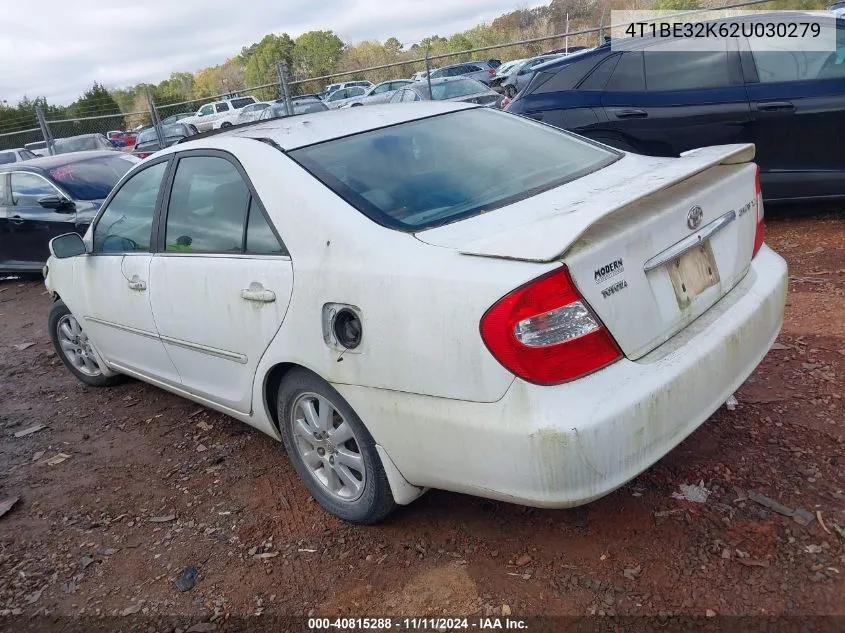 2002 Toyota Camry Xle VIN: 4T1BE32K62U030279 Lot: 40815288