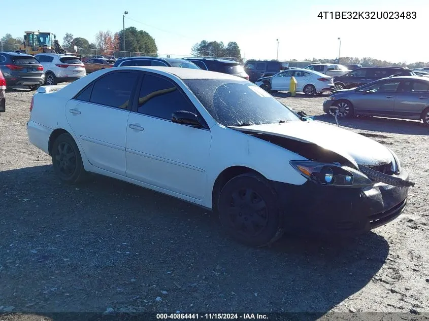 2002 Toyota Camry Le VIN: 4T1BE32K32U023483 Lot: 40864441