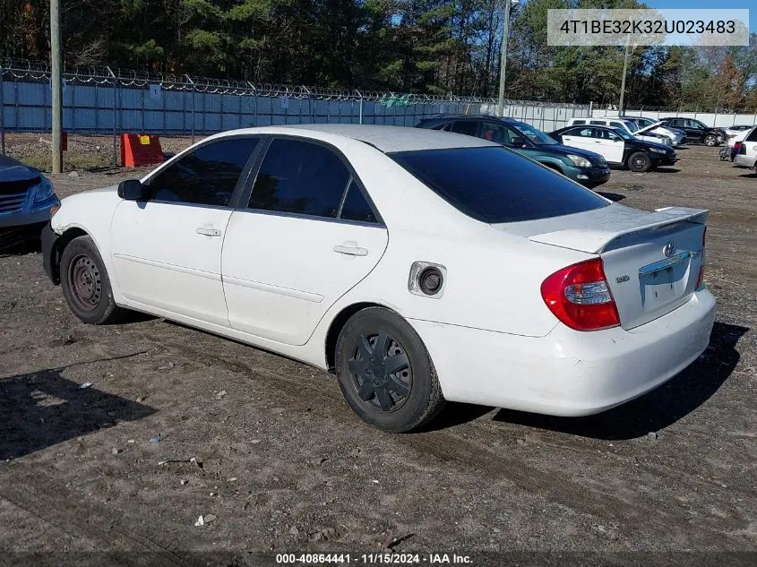 2002 Toyota Camry Le VIN: 4T1BE32K32U023483 Lot: 40864441