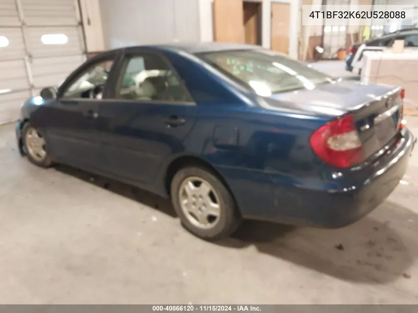 2002 Toyota Camry Le V6 VIN: 4T1BF32K62U528088 Lot: 40866120