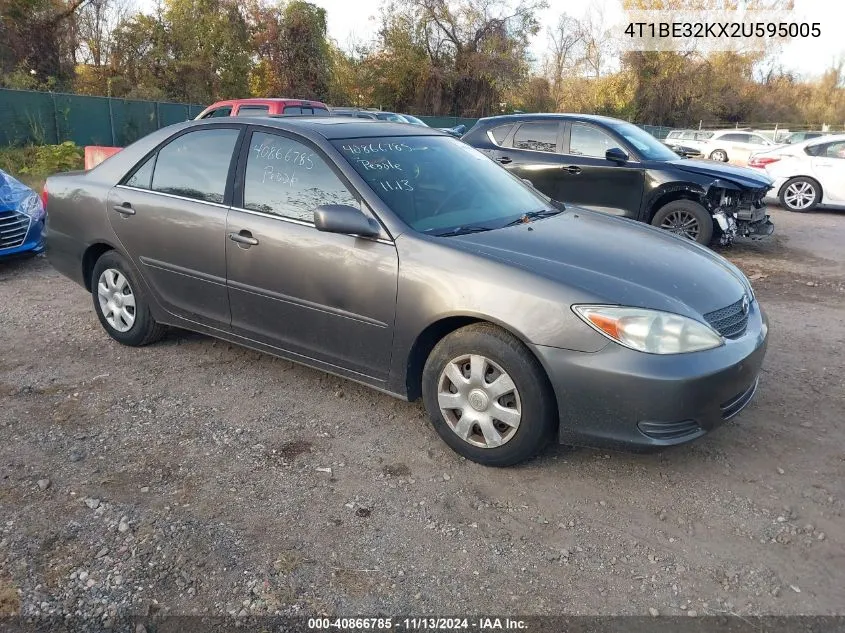 2002 Toyota Camry Le VIN: 4T1BE32KX2U595005 Lot: 40866785